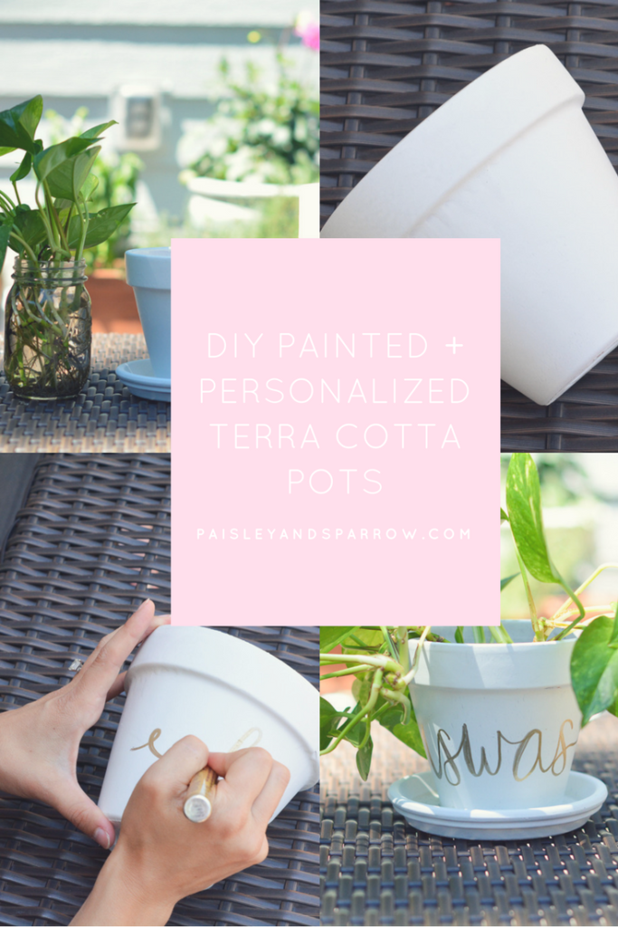 diy terracotta pots tutorial