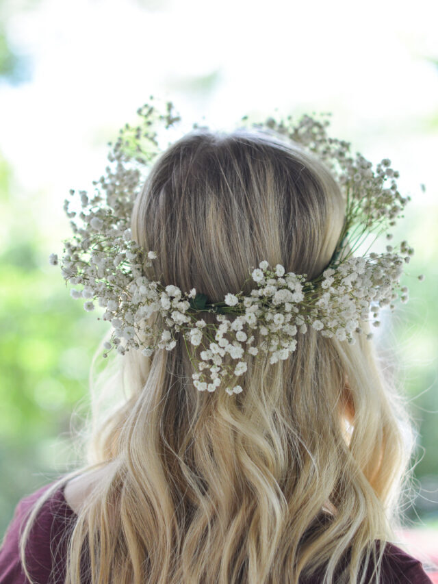 How to Make A Baby’s Breath Flower Crown