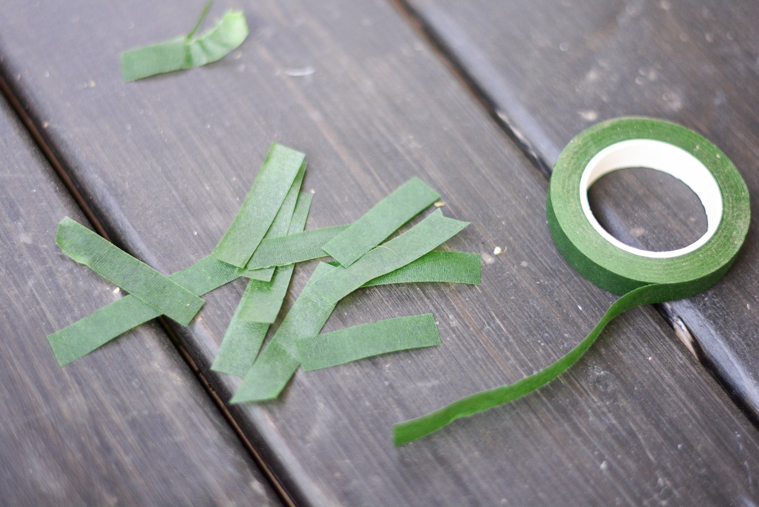 strips of flower tape