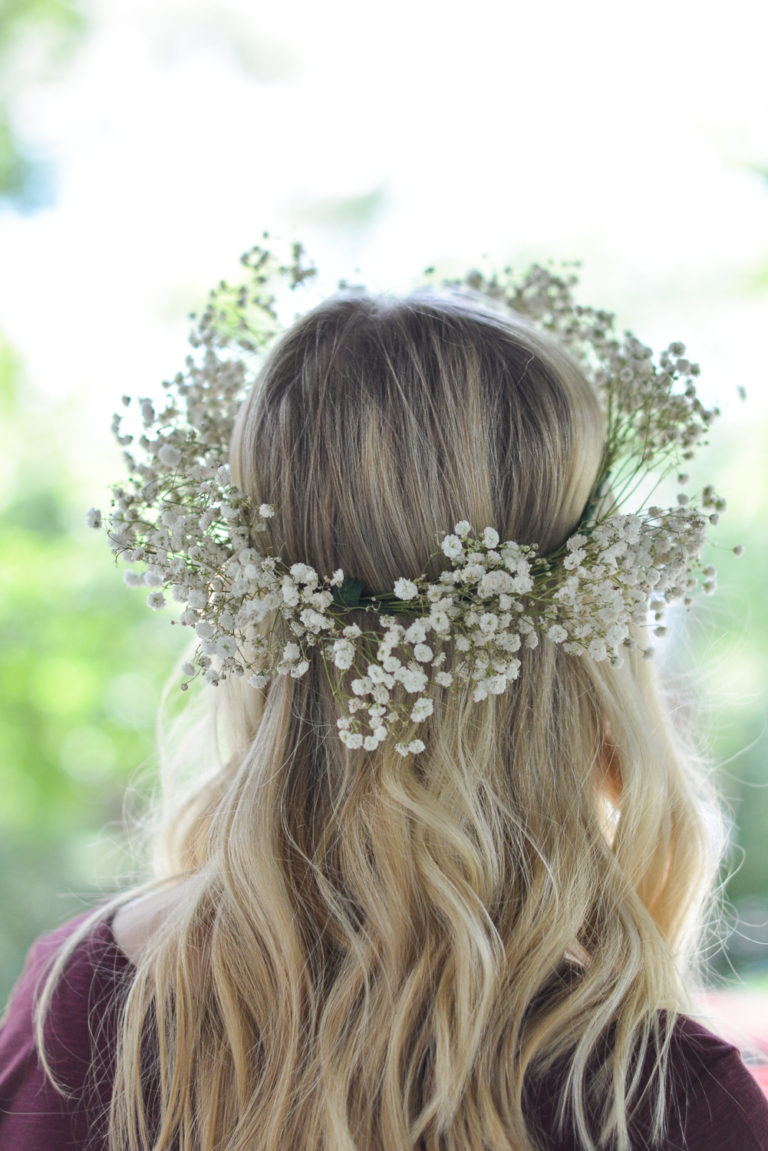 How to Make a Baby's Breath Flower Crown Paisley & Sparrow