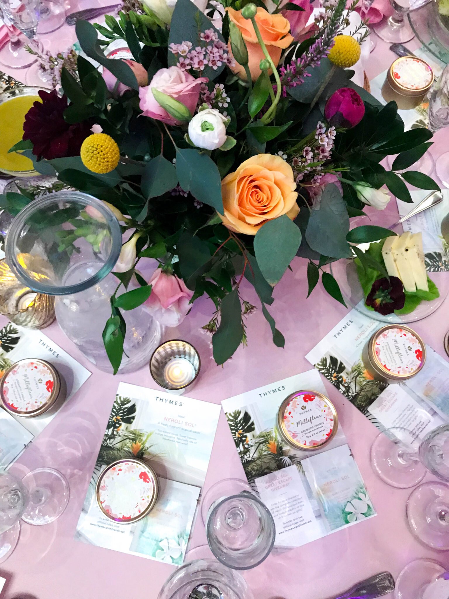 Tablescape at MIA's Art in Bloom in 2018
