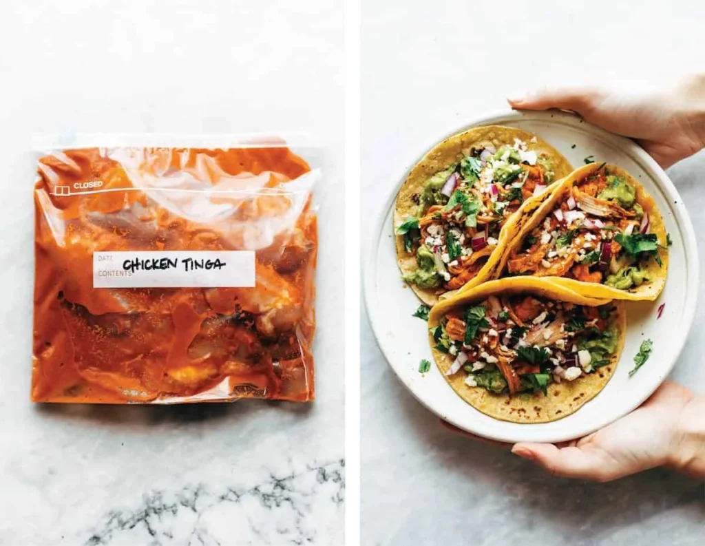 chicken tinga tacos