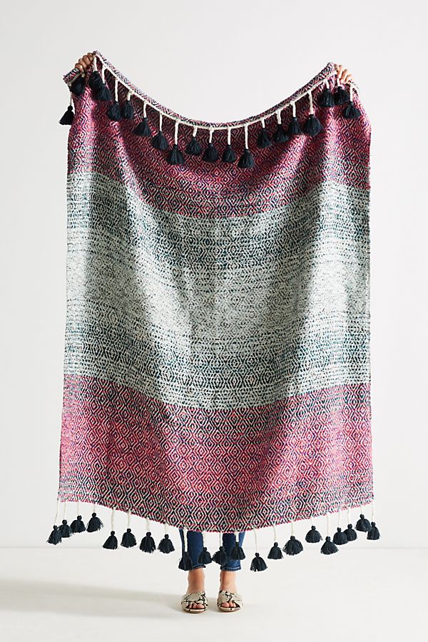 Woven Sundown Throw Blanket