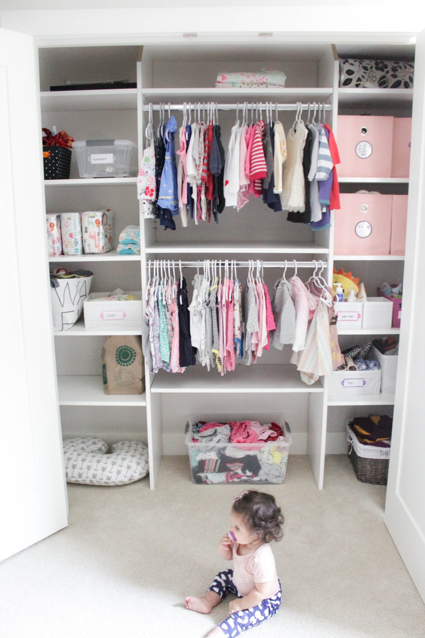 baby girl closet organizer