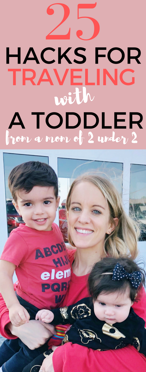 Traveling with a toddler? You need to read these 25 tips for traveling with a toddler! Learn from my mistakes to have an enjoyable trip! #toddler #momlife #travel