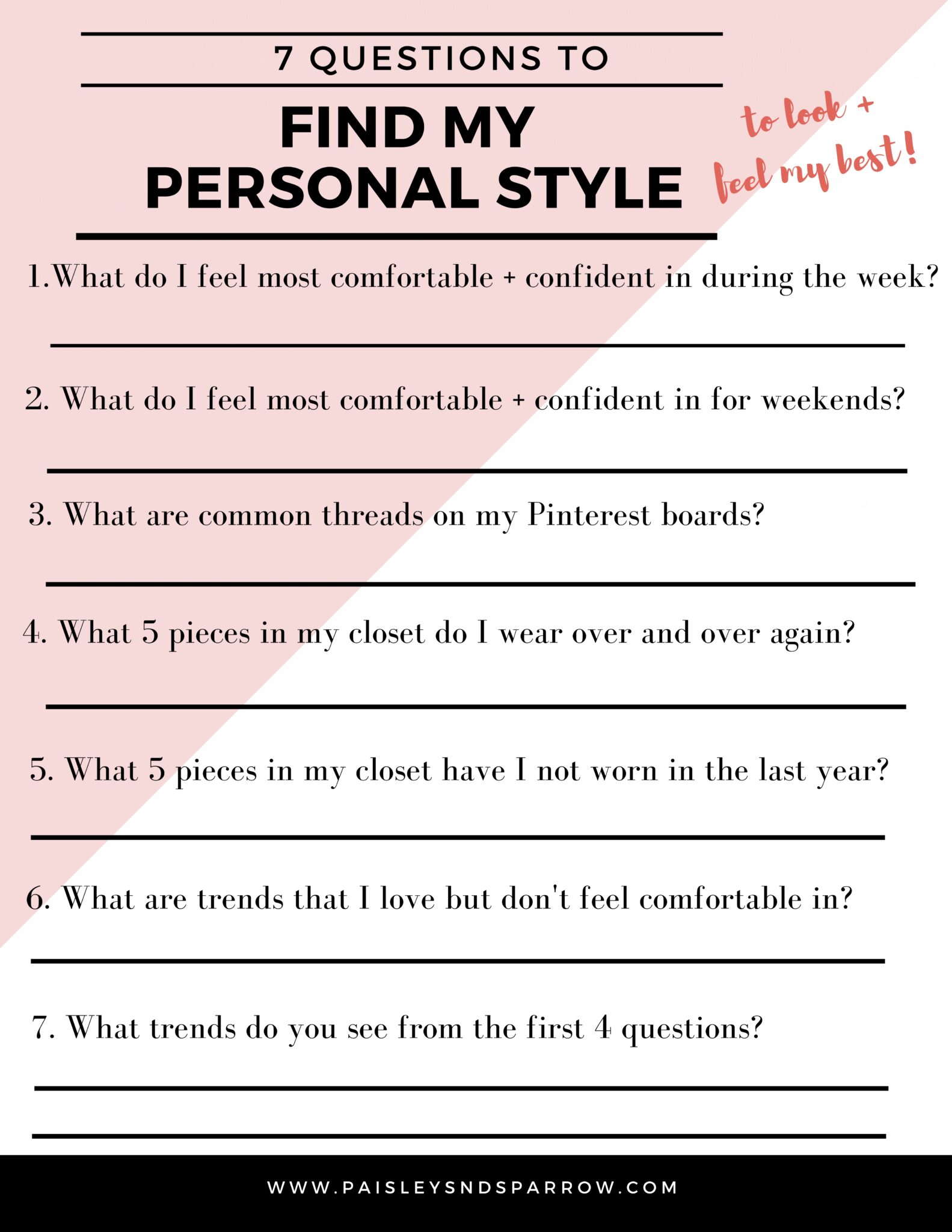 How to Find Your Personal Style - 7 Questions to ask yourself