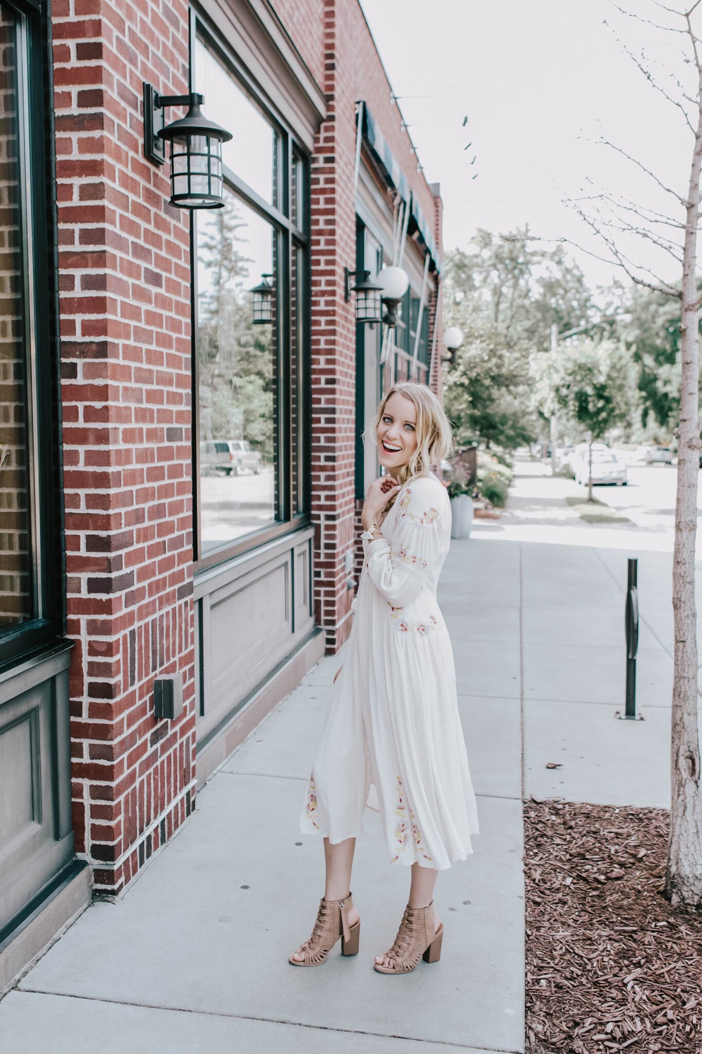 white free people dress - 5 tips for self care
