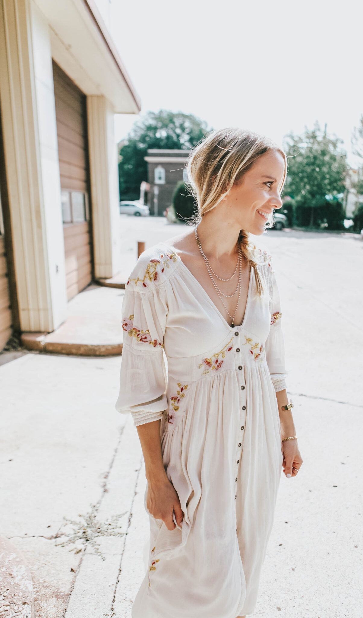 white free people dress - 5 tips for self care
