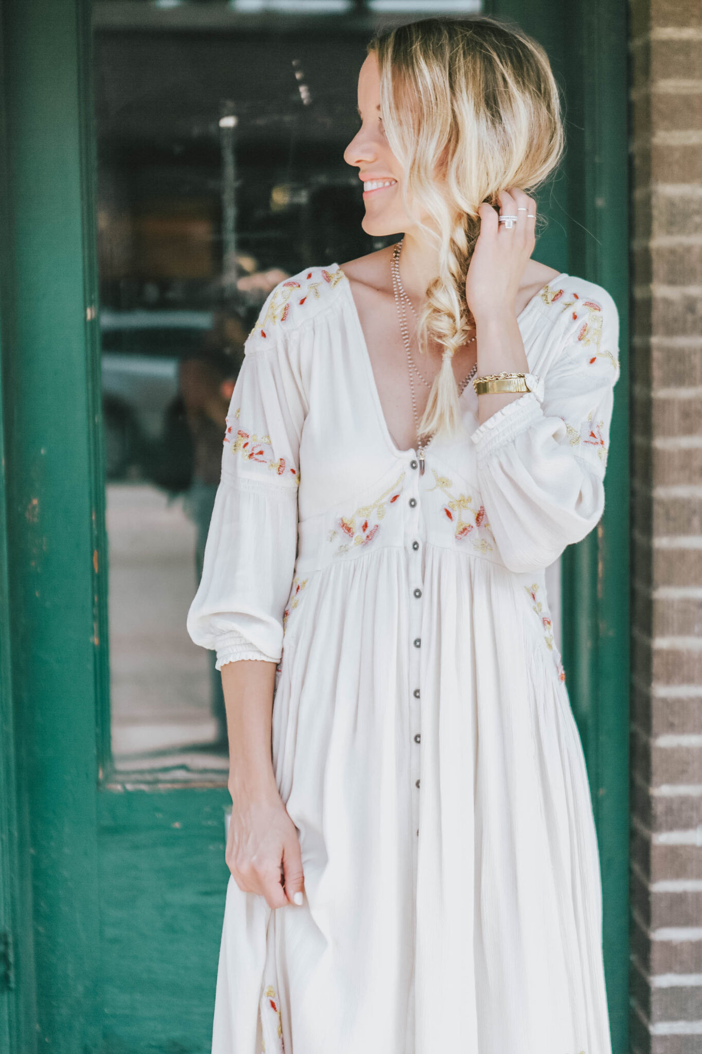 white free people dress - 5 tips for self care