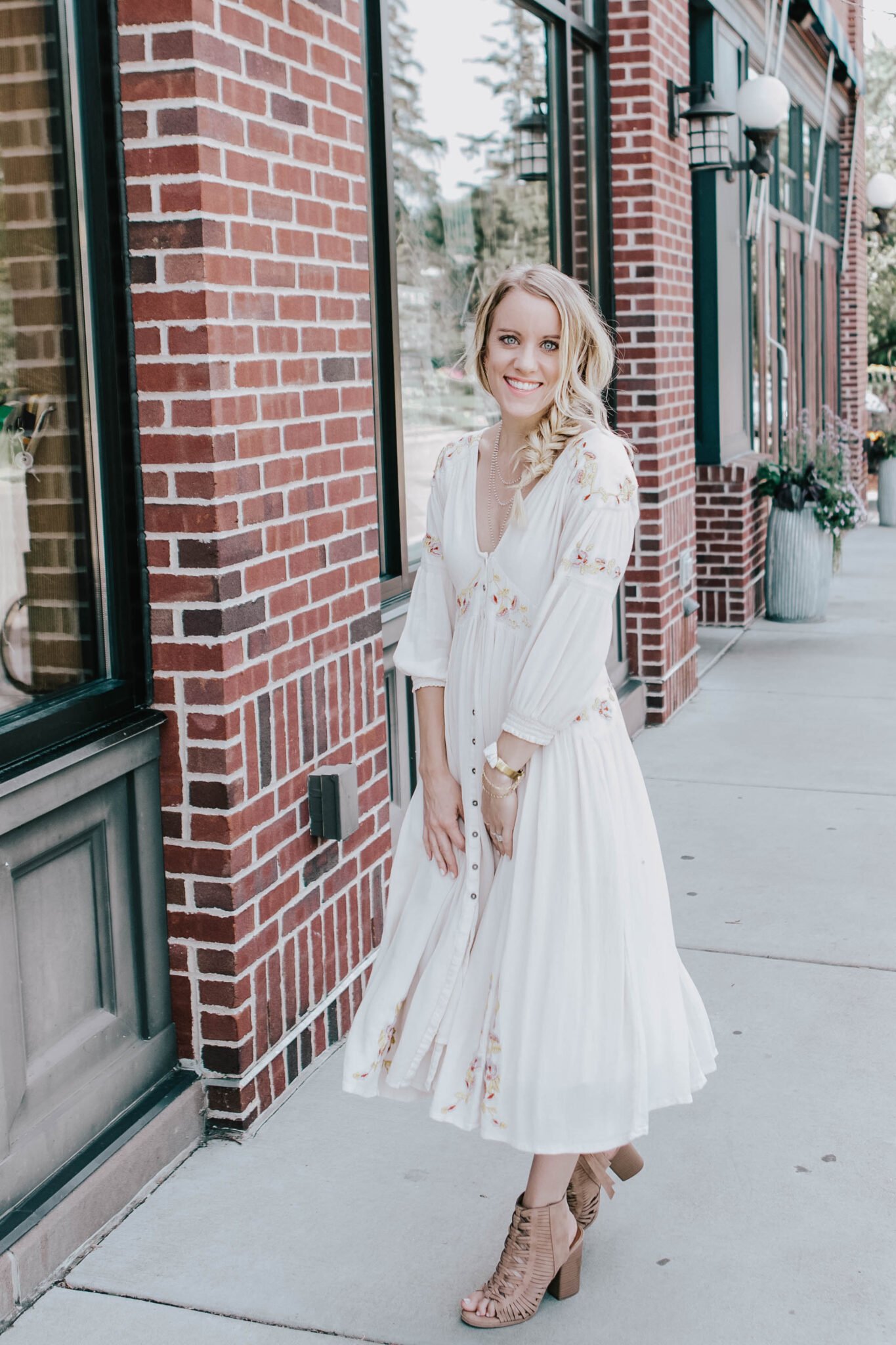 white free people dress - 5 tips for self care