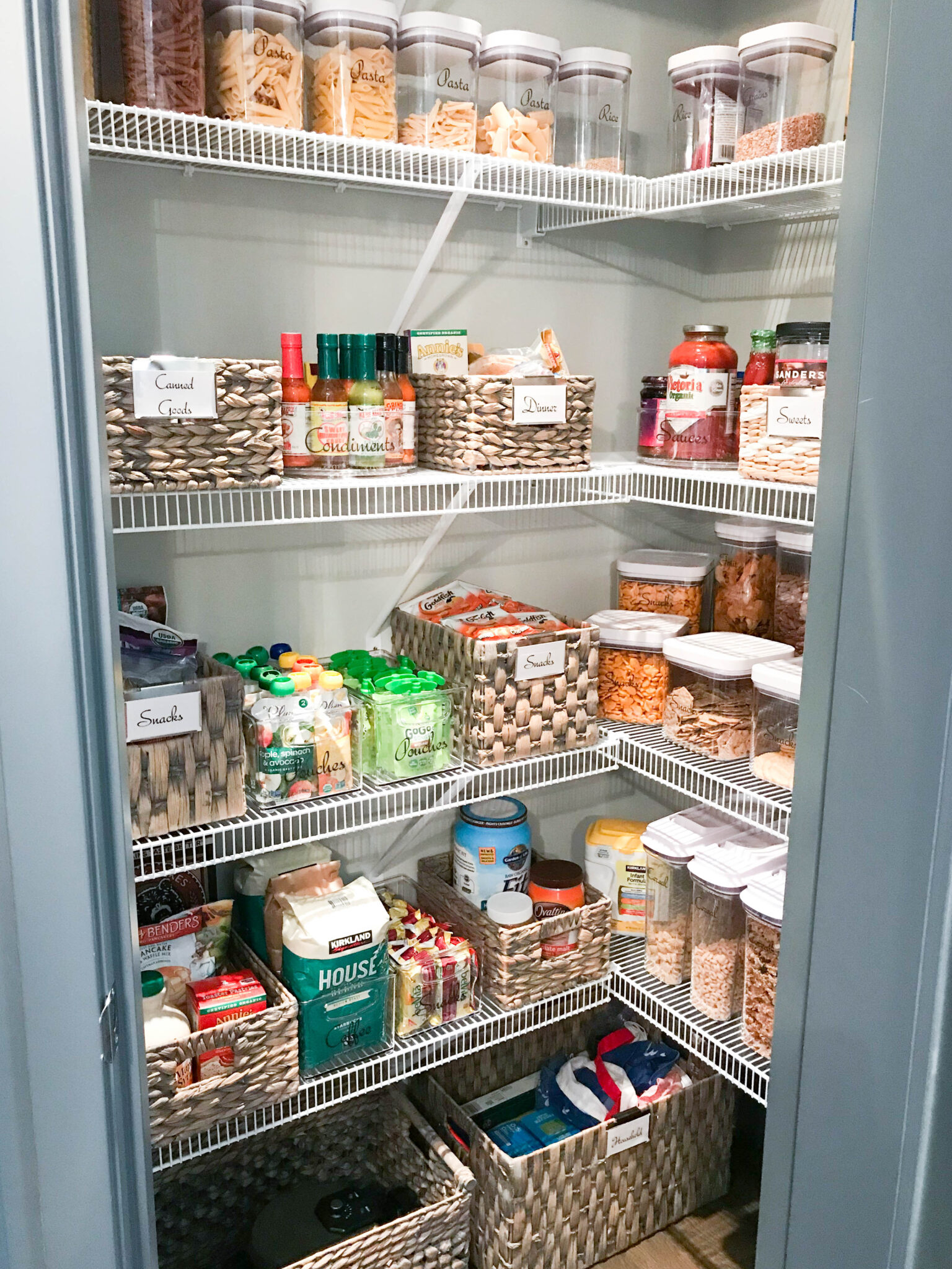 How to Organize a Cabinet Style Pantry - Style + Dwell