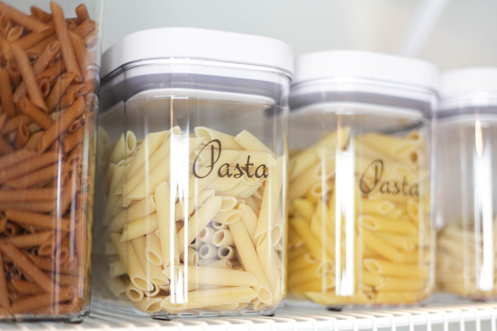 organized kitchen pantry