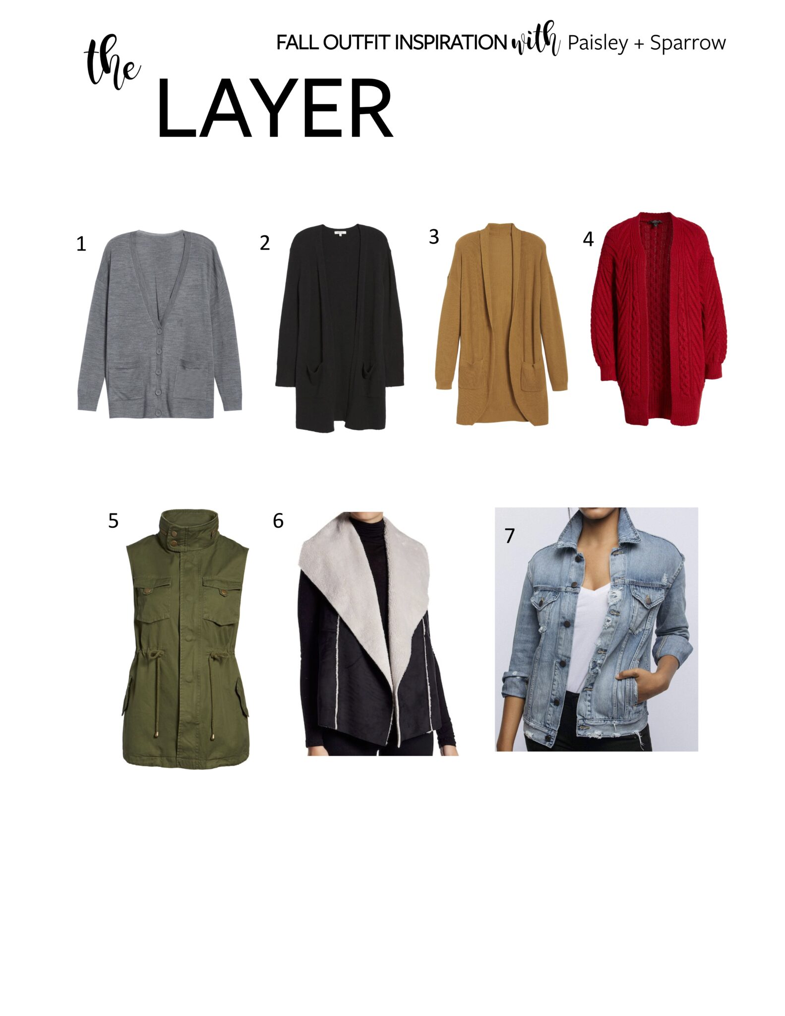 Paisley + Sparrow Fall Outfit Inspiration - The Layer
