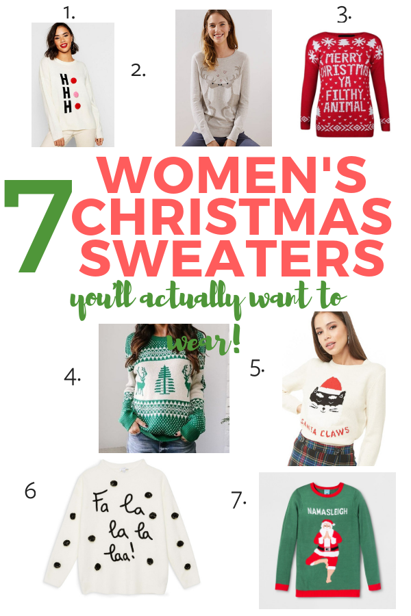 7 women's christmas sweaters you'll actually want to wear