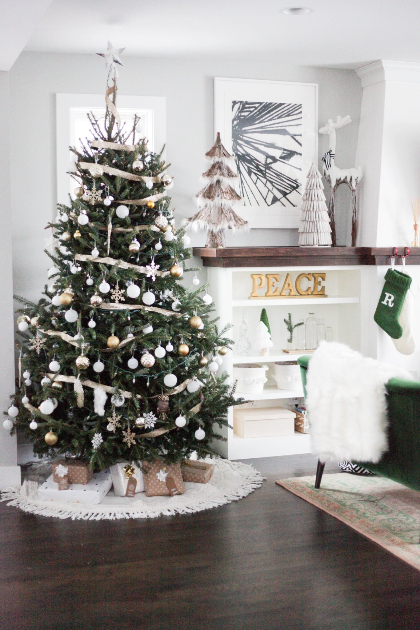 Neutral Christmas Decor Ideas - Paisley & Sparrow