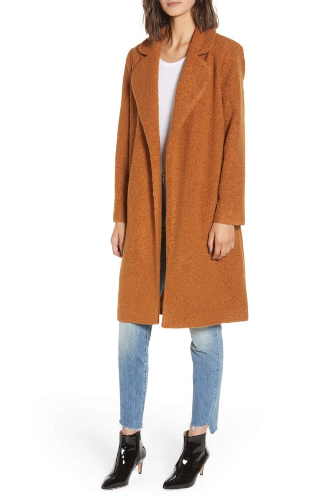 6 Teddy Jackets under $100!  - Mural long caramel teddy jacket