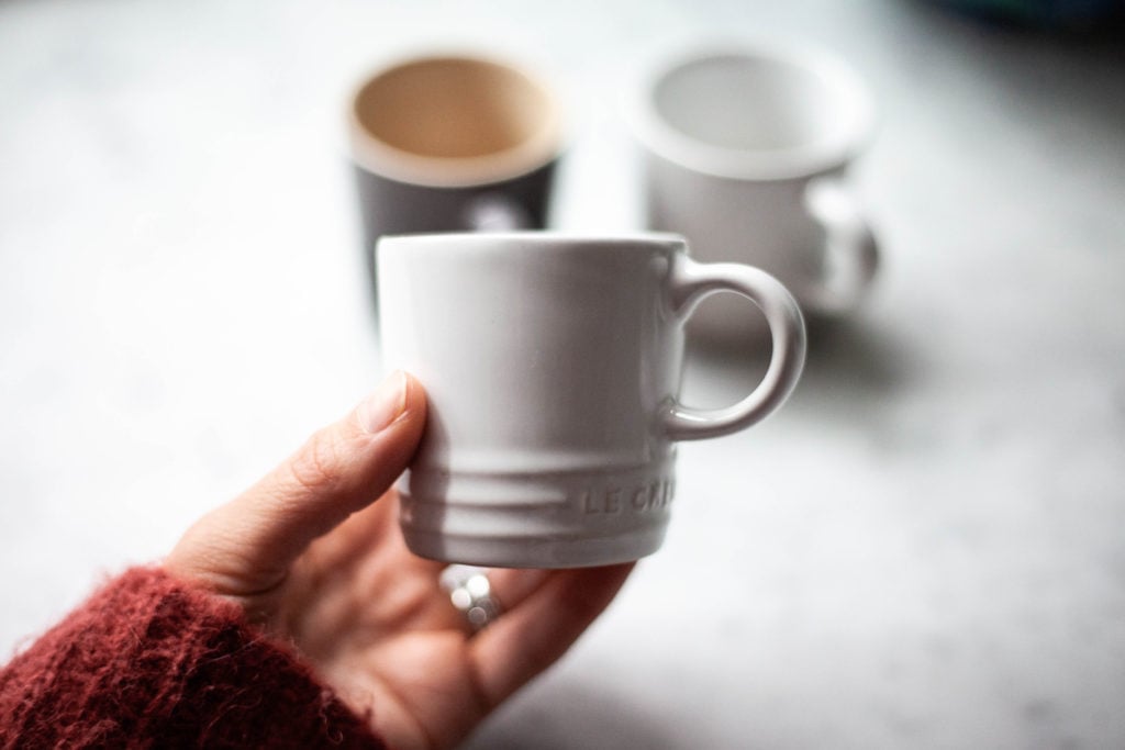 Le Crueset espresso cups perfect for a Nespresso machine!