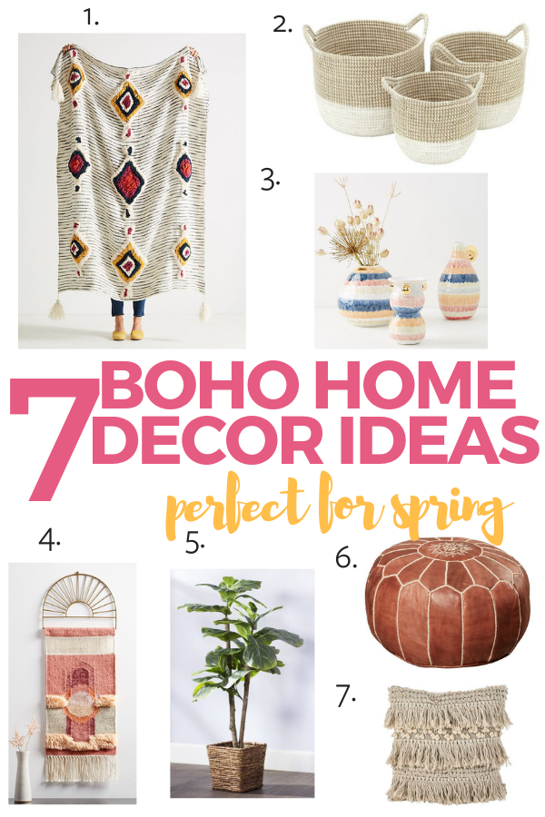 boho home decor I'm loving