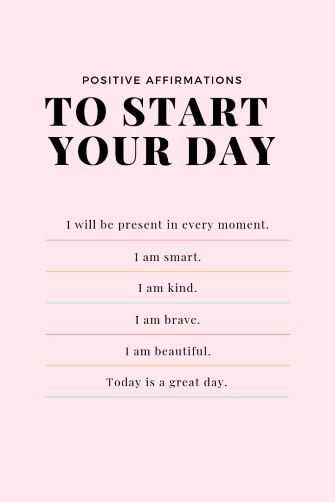 Positive affirmations to start your day 