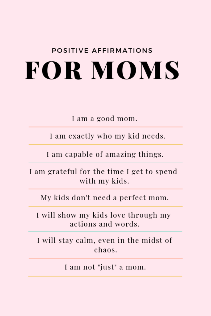 Positive affirmations for moms