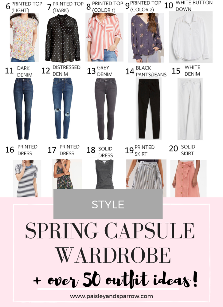 Spring Style Guide + Spring Capsule Wardrobe - Paisley & Sparrow