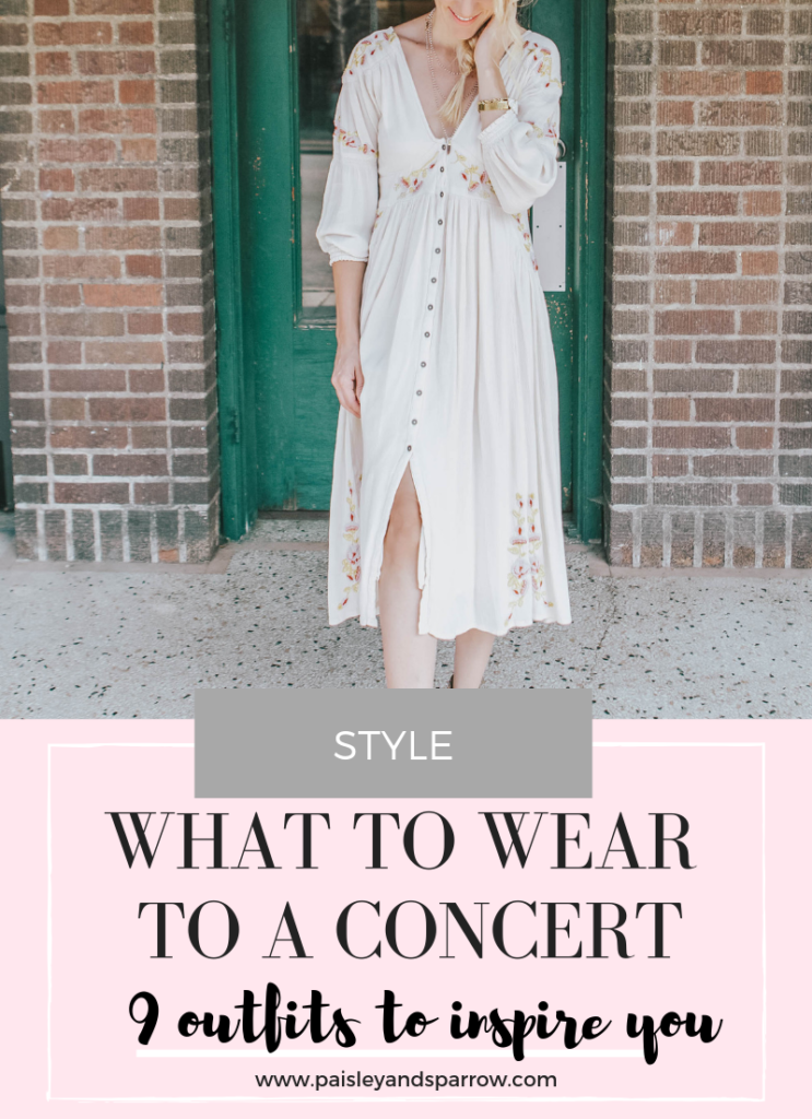 What to wear to a concert