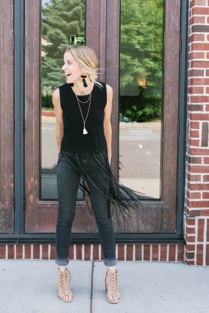 Have some fun with fringe at your next concert! Click through for 8 other options on what to wear to a concert!