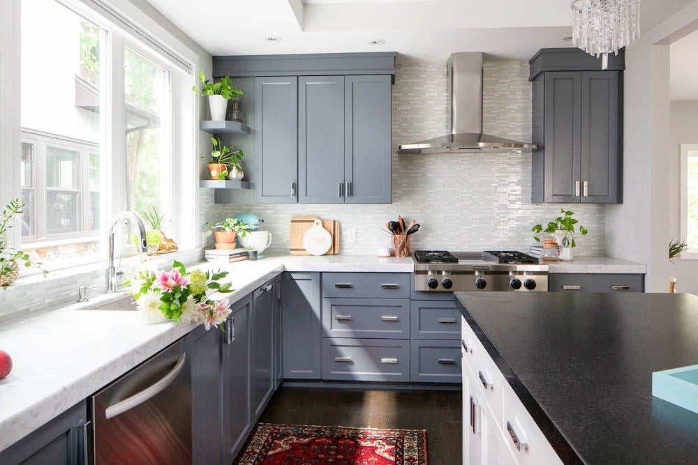 spring cleaning a kitchen