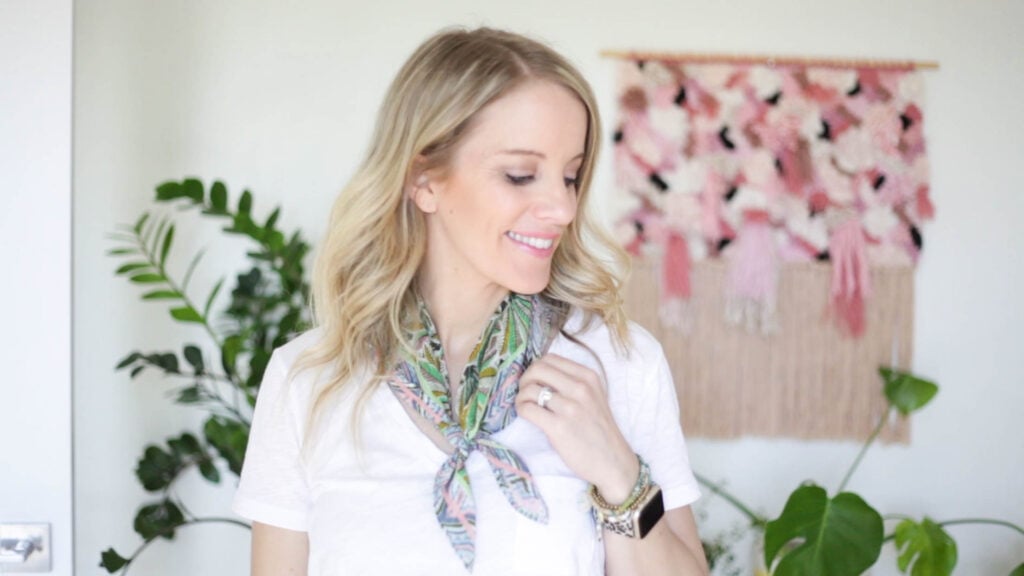Girl Scout style! Click for 8 additional ways to style your bandana scarf!