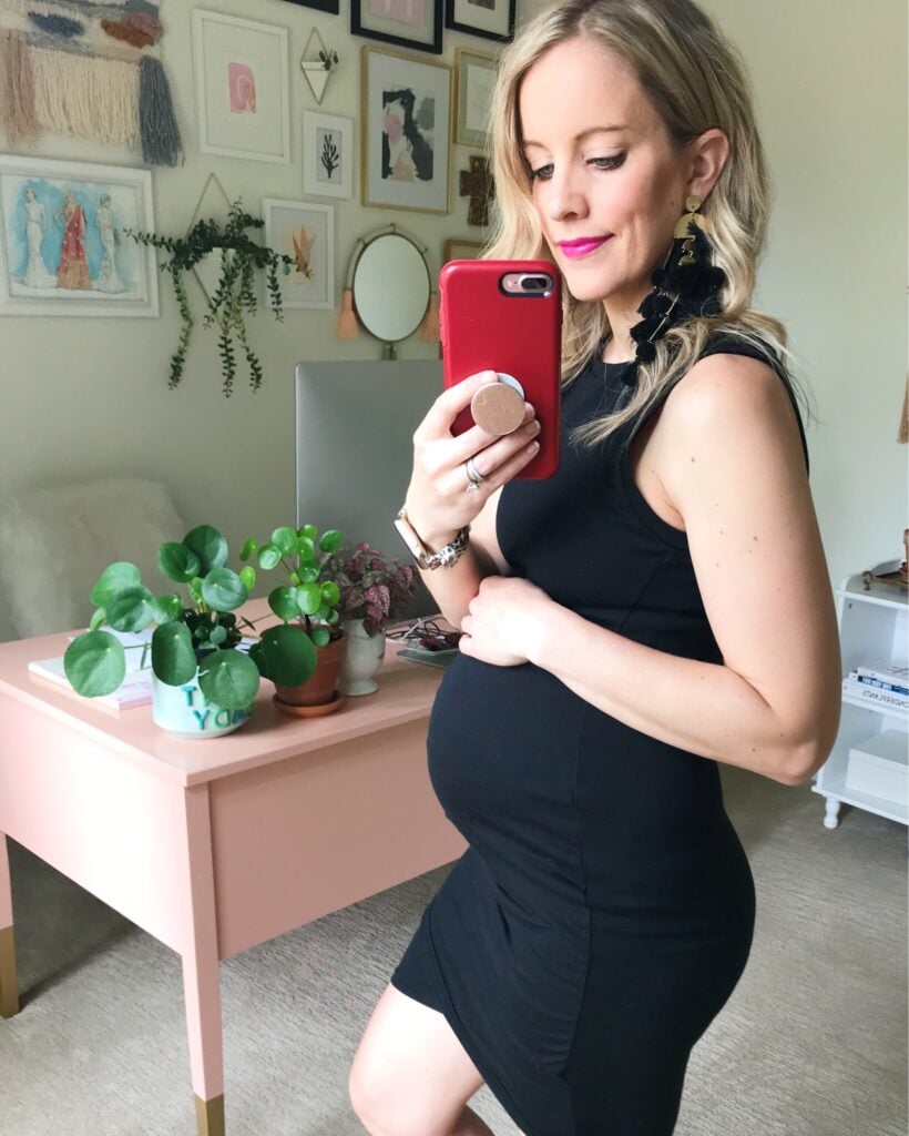 A non-maternity dress for pregnancy - leith rouched