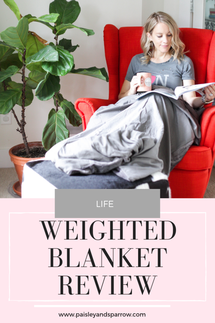 Tranquility Weighted Blanket Review - Paisley & Sparrow