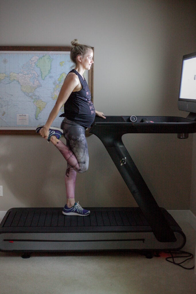 Pregnant and running on the Peloton treadmill