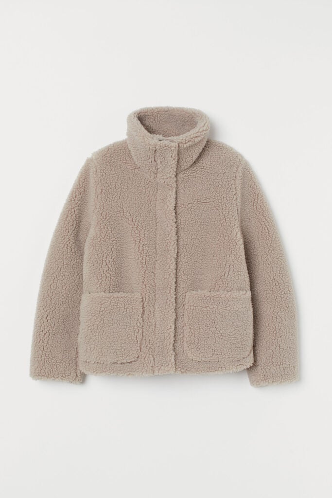 6 Teddy Jackets under $100!  - H&M Pile Jacket