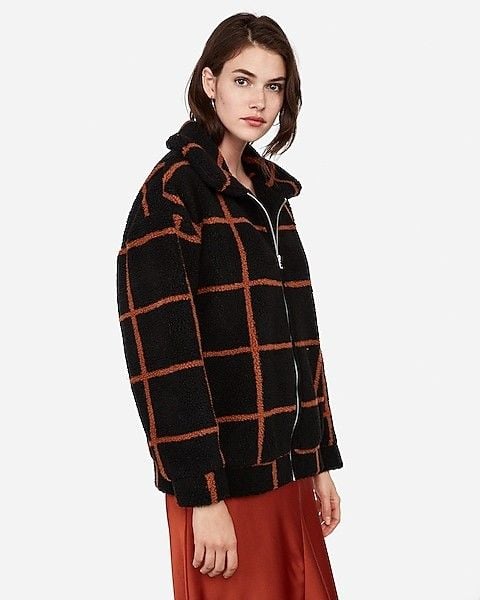 Express plaid jacket