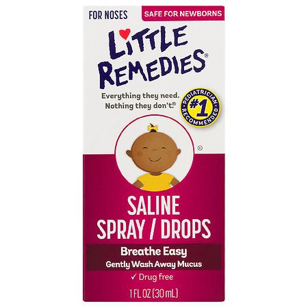 Saline spray - a necessary evil for moms! Click through for 16 more must have products for baby's first month! 