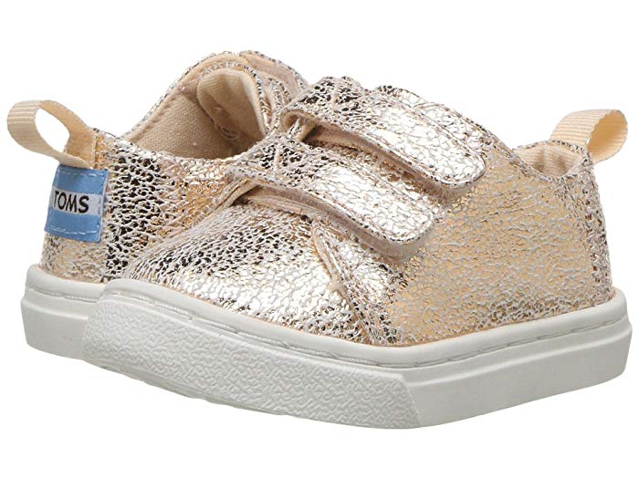 Toms sparkly velcro shoes for toddler girls