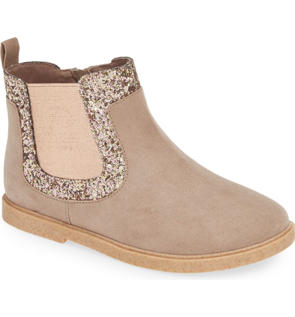 Glitter booties for oddler girls