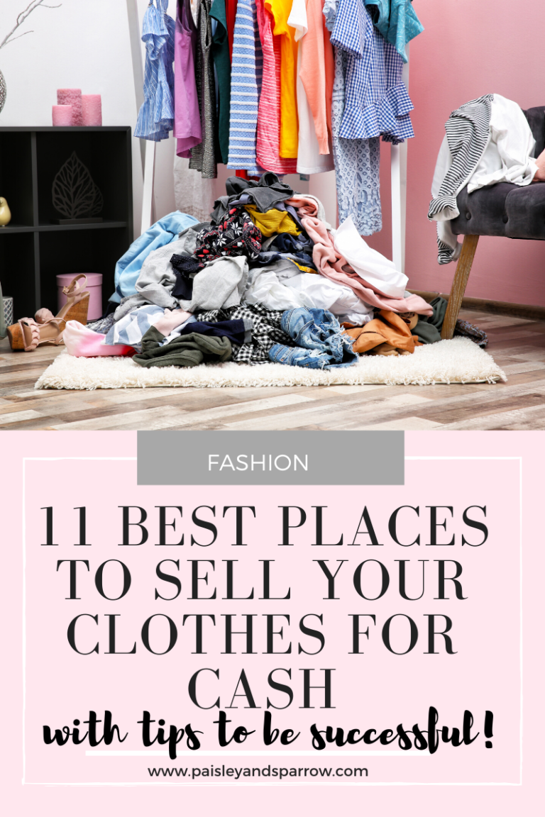 Where to Sell Clothes 11 Places to Make Money! Paisley & Sparrow