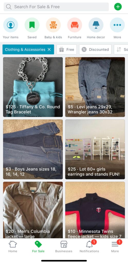 Try nextdoor to sell items!