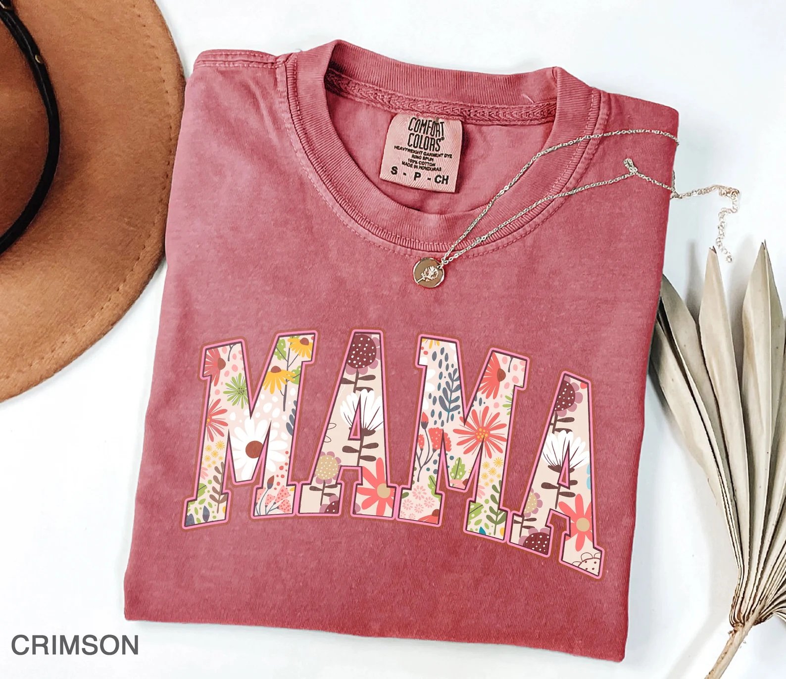 Comfort Colors Vintage Floral Mama T-shirt