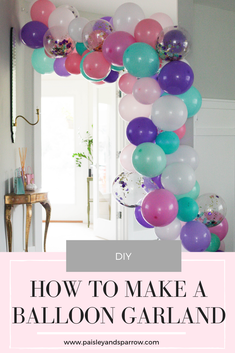 how to make a balloon garland