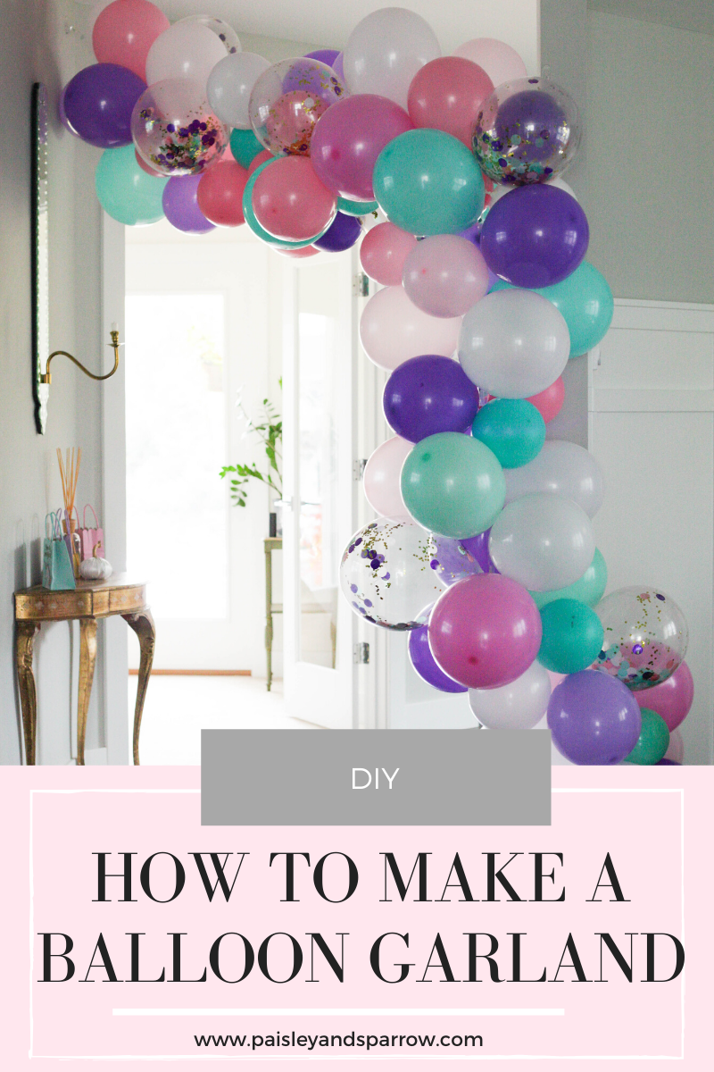 Balloon Garland DIY 