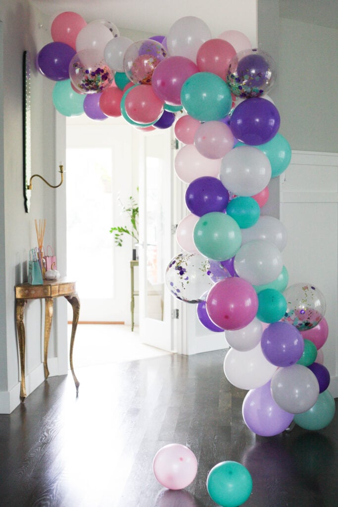 Unicorn balloon garland