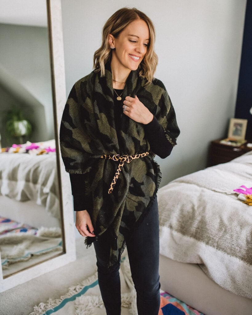 How To Wear This Oversized, Scarf/Wrap Accessory — Live Love Blank