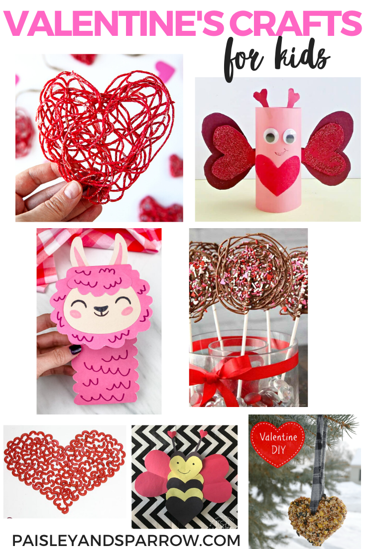 7 Valentine's Day Crafts for Kids - Paisley & Sparrow