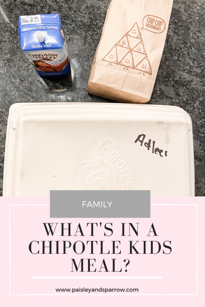 What's in a chipotle kids meal?