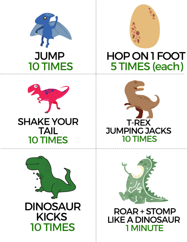 Dinosaur activity cards