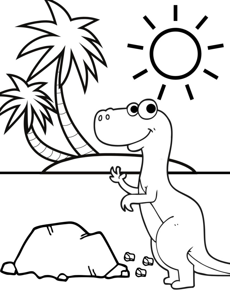 Dinosaur coloring sheet