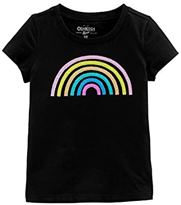 Black rainbow sequin shirt