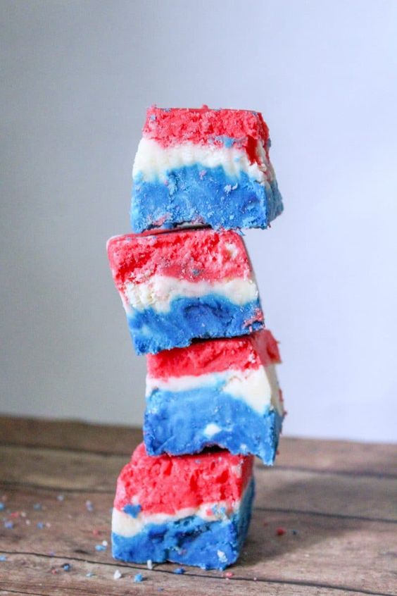 Red, White and Blue Fudge